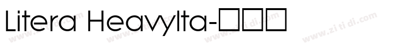 Litera HeavyIta字体转换